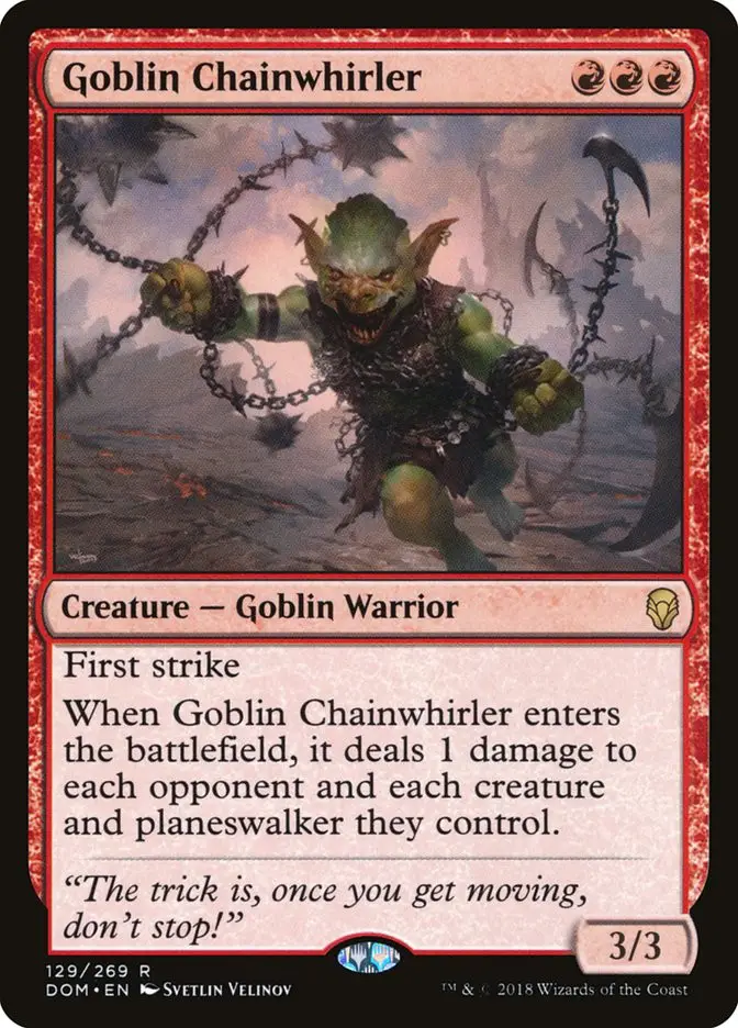 Goblin Chainwhirler (Dominaria)