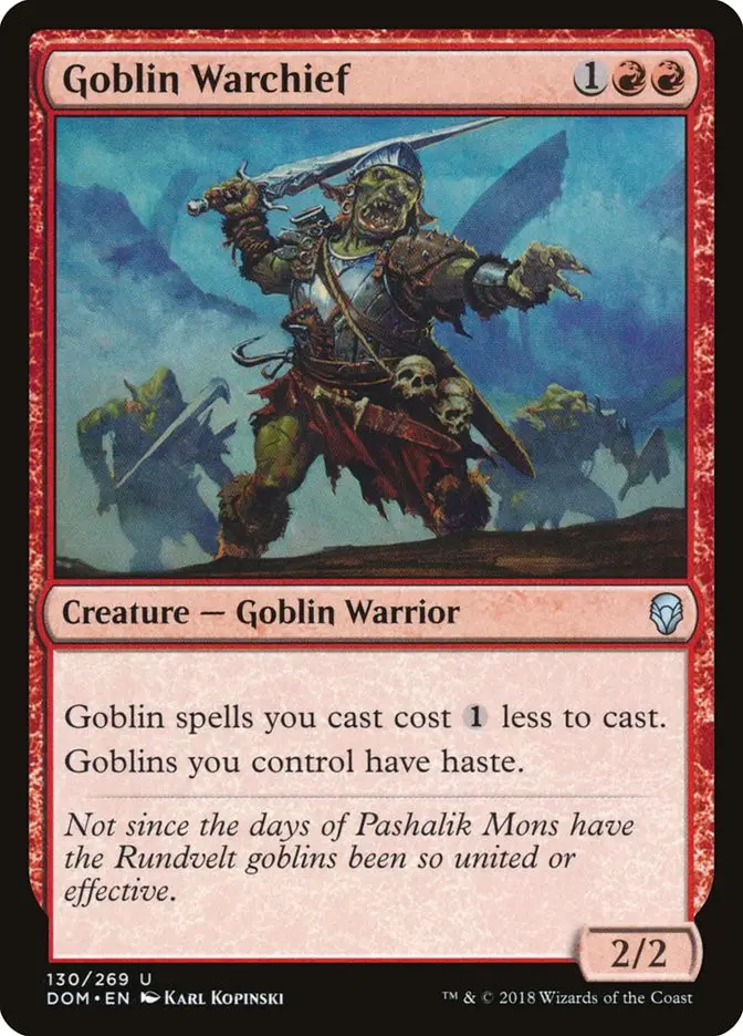 Goblin Warchief (Dominaria)