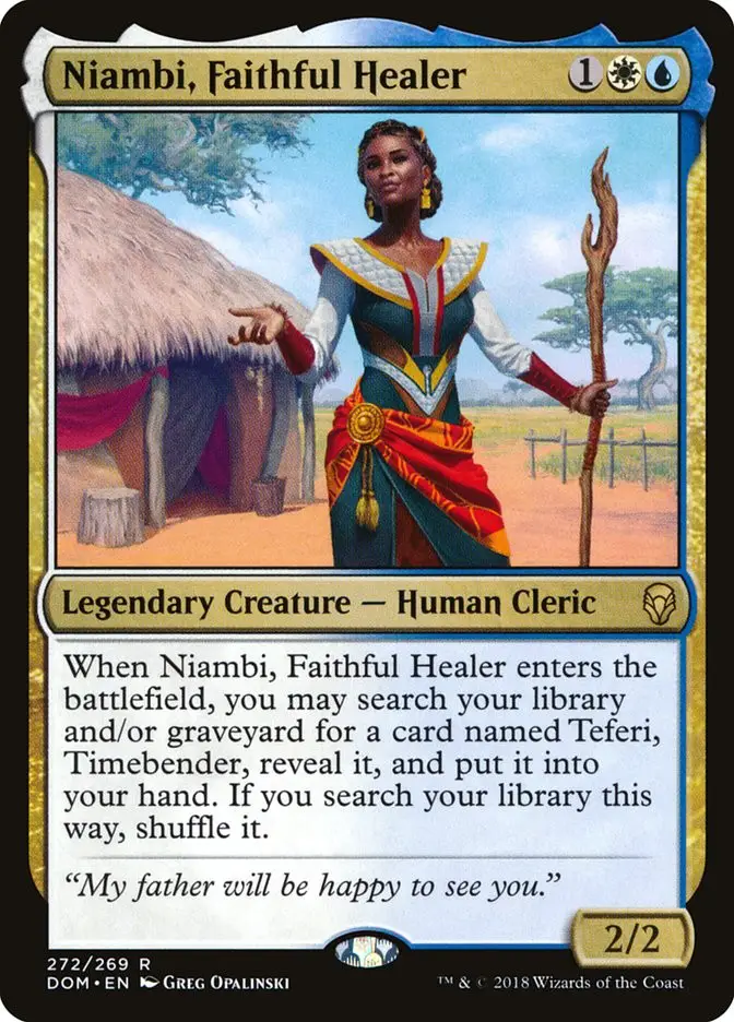 Niambi  Faithful Healer (Dominaria)