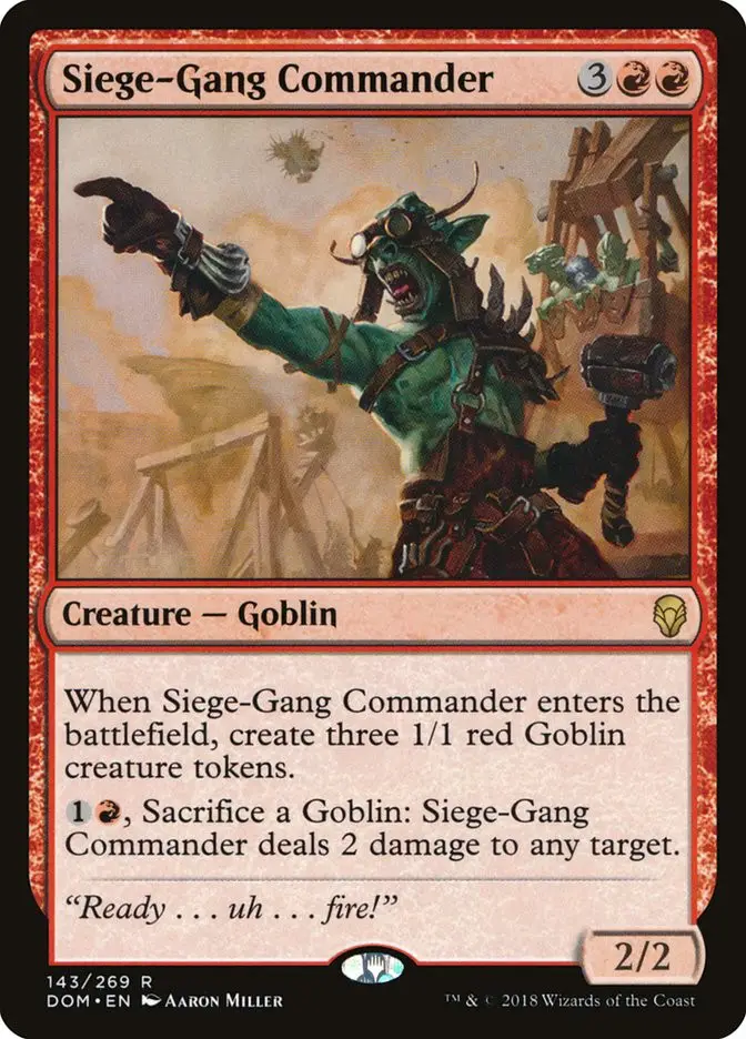 Siege Gang Commander (Dominaria)