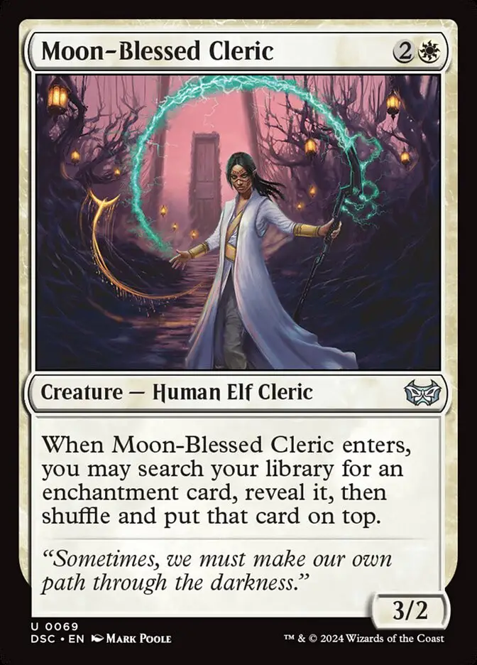 Moon Blessed Cleric (Duskmourn: House of Horror Commander)