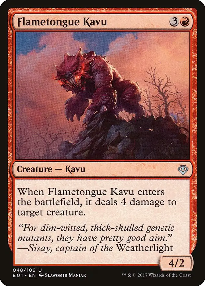 Flametongue Kavu (Archenemy: Nicol Bolas)