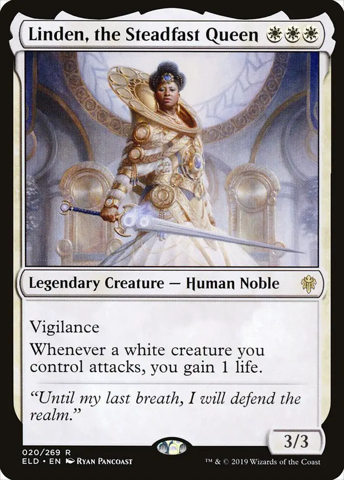 Linden  the Steadfast Queen (Throne of Eldraine)