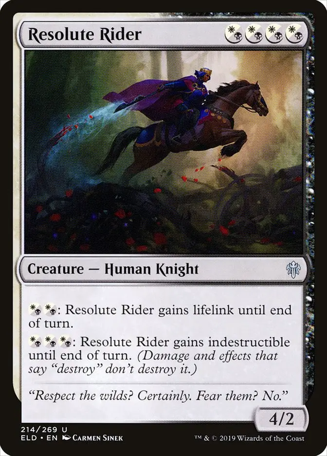Resolute Rider (Throne of Eldraine)