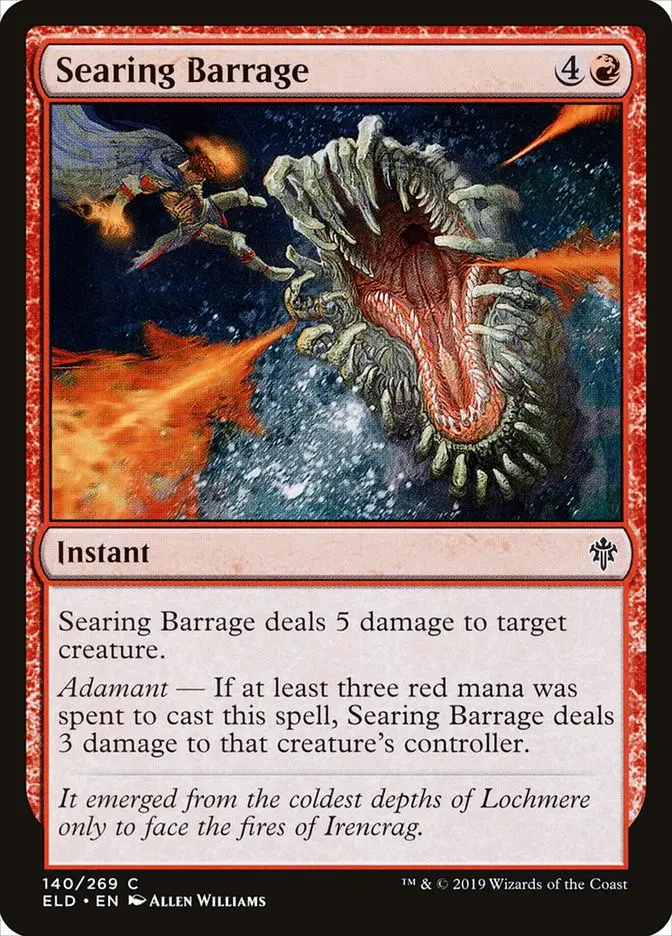 Searing Barrage (Throne of Eldraine)