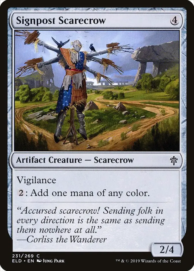 Signpost Scarecrow (Throne of Eldraine)