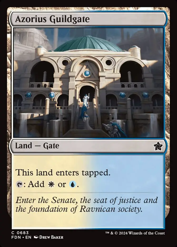 Azorius Guildgate (Foundations)