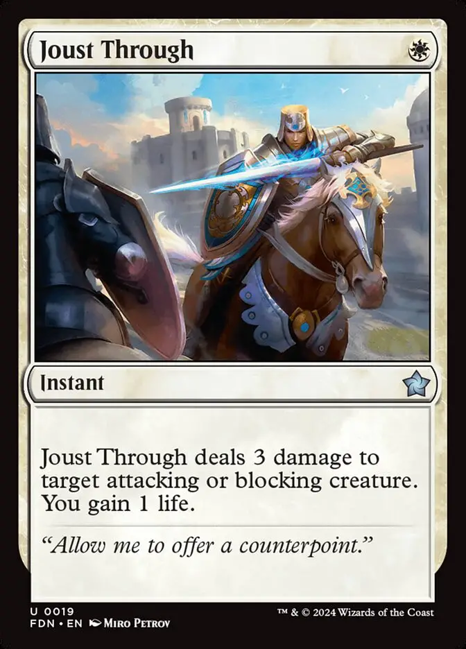 Joust Through (Foundations)