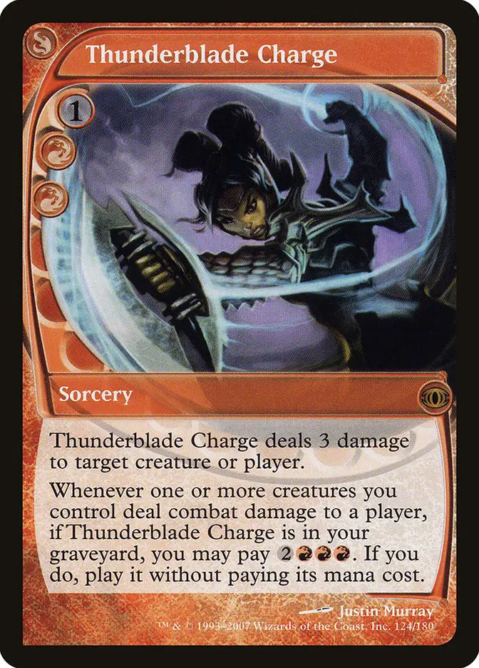 Thunderblade Charge (Future Sight)
