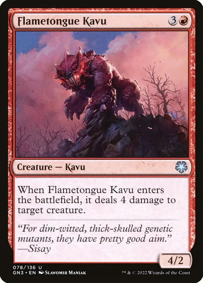 Flametongue Kavu (Game Night: Free-for-All)