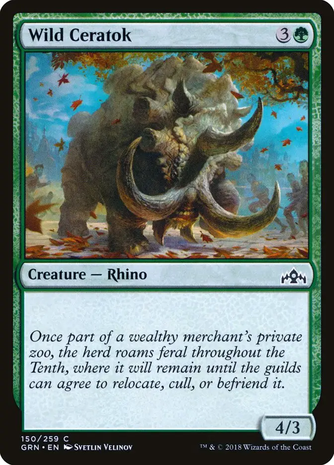 Wild Ceratok (Guilds of Ravnica)
