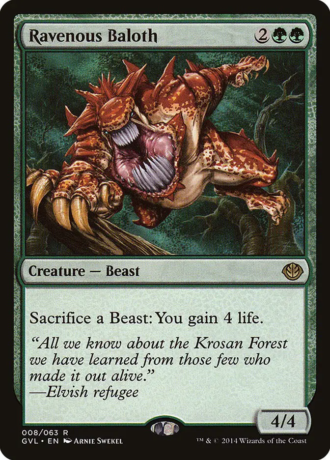 Ravenous Baloth (Duel Decks Anthology: Garruk vs. Liliana)