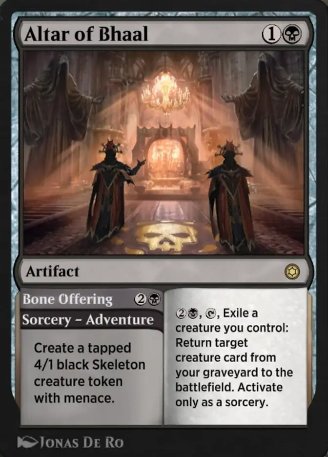 Altar of Bhaal    Bone Offering (Alchemy Horizons: Baldur