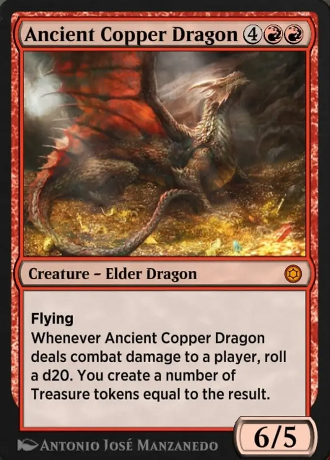 Ancient Copper Dragon • Creature — Elder Dragon (Alchemy Horizons Baldur's Gate) MTG Assist
