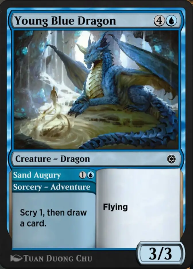 Young Blue Dragon    Sand Augury (Alchemy Horizons: Baldur