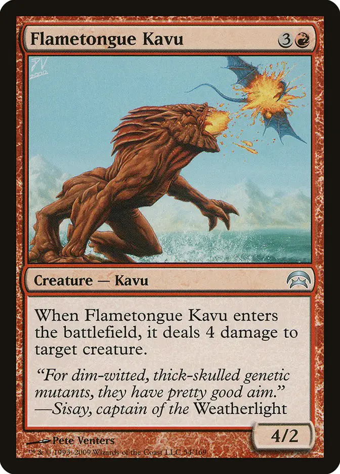 Flametongue Kavu (Planechase)