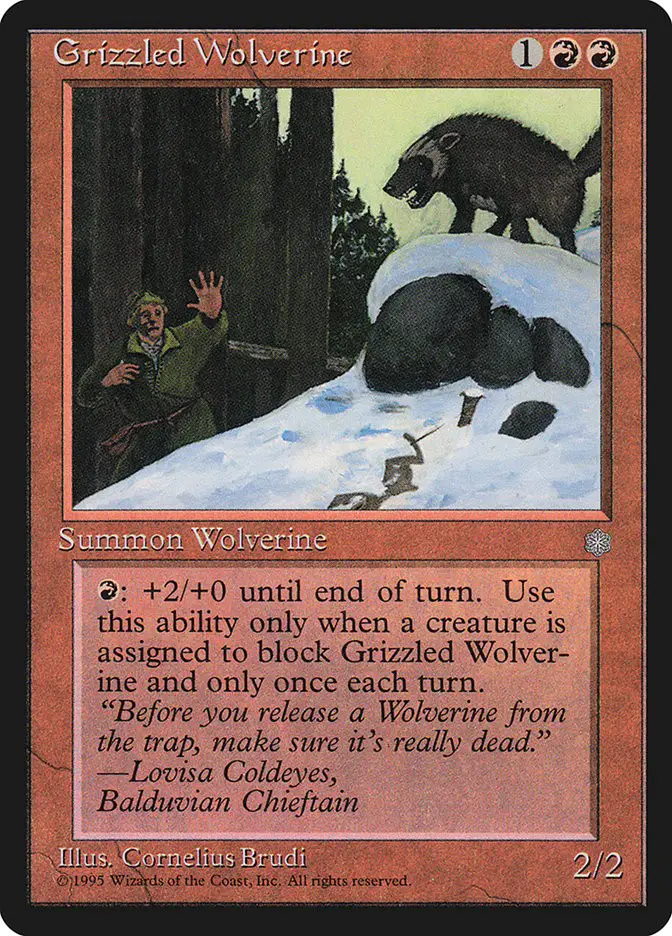 Grizzled Wolverine (Ice Age)