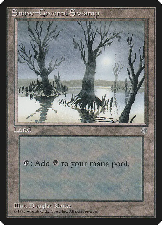 Snow Covered Swamp (Ice Age)