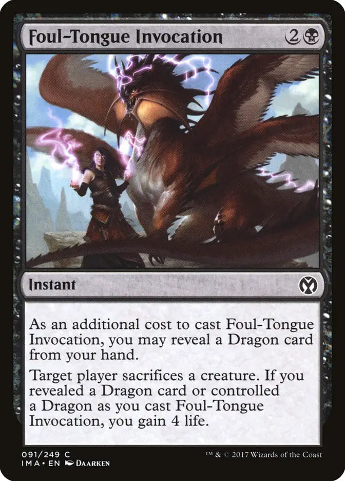 Foul Tongue Invocation (Iconic Masters)