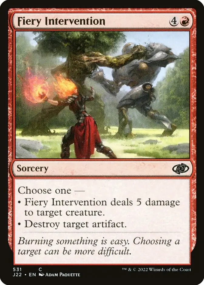 Fiery Intervention (Jumpstart 2022)
