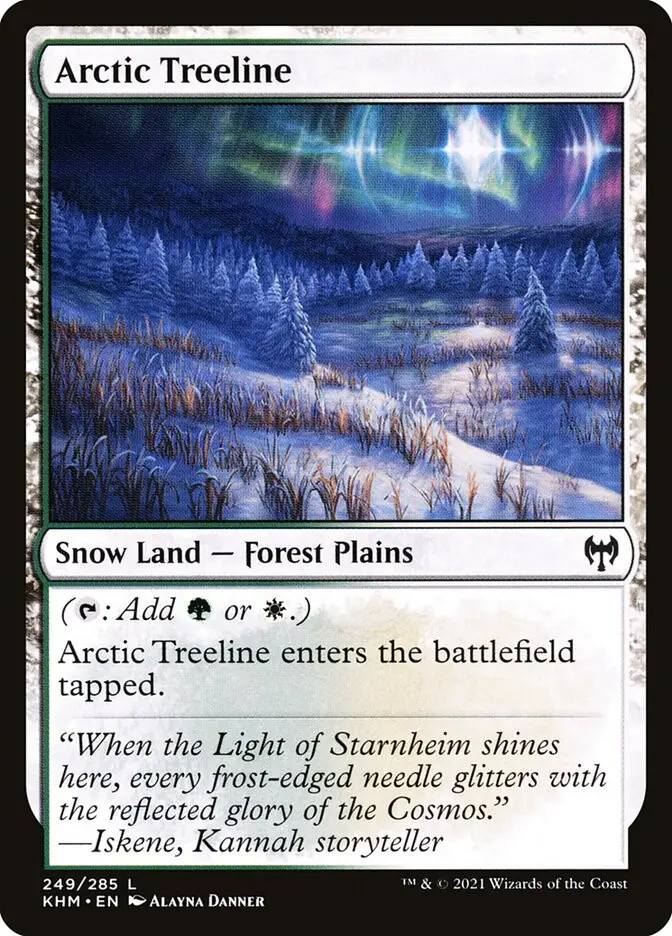Arctic Treeline • Snow Land — Forest Plains (Kaldheim) MTG Assist