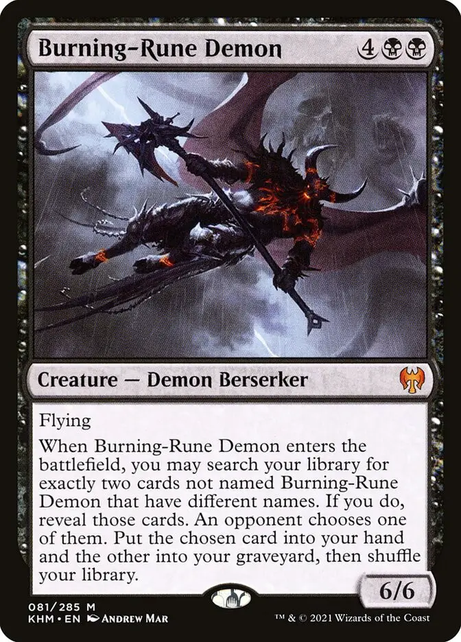 Burning Rune Demon (Kaldheim)