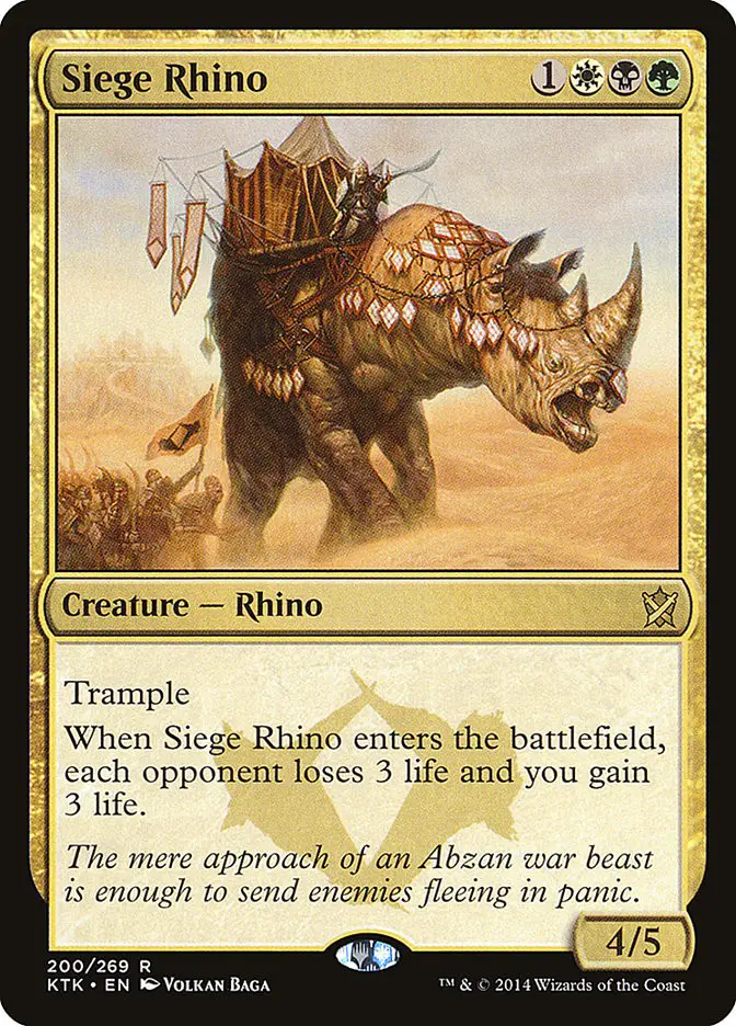 Siege Rhino (Khans of Tarkir)