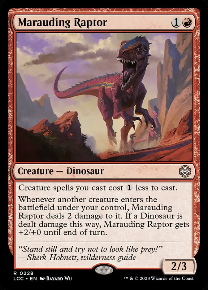 Marauding Raptor (The Lost Caverns of Ixalan Commander)