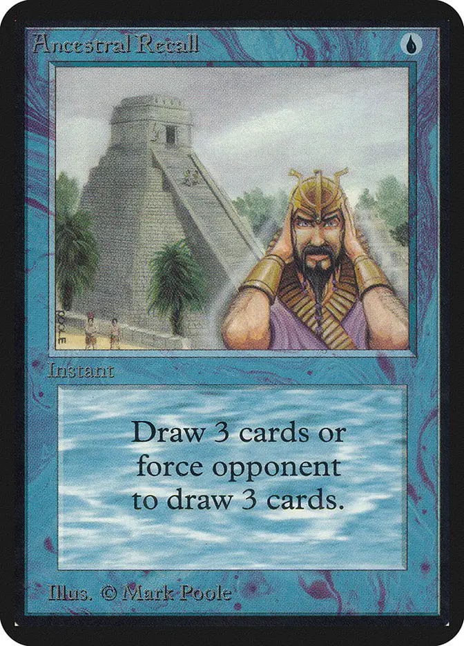 Ancestral Recall (Limited Edition Alpha)