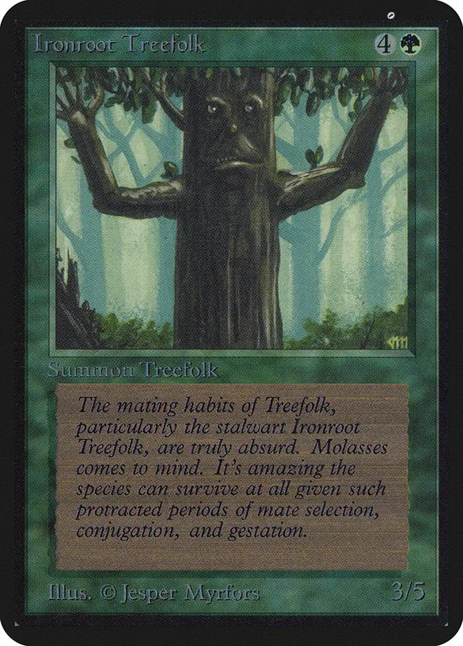 Ironroot Treefolk (Limited Edition Alpha)