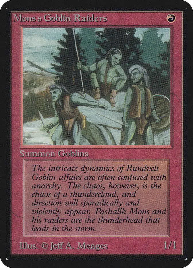 Mons s Goblin Raiders (Limited Edition Alpha)