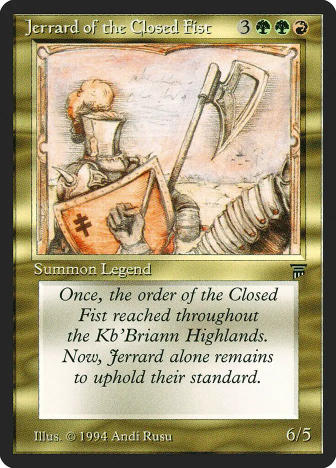 Jerrard of the Closed Fist (Legends)