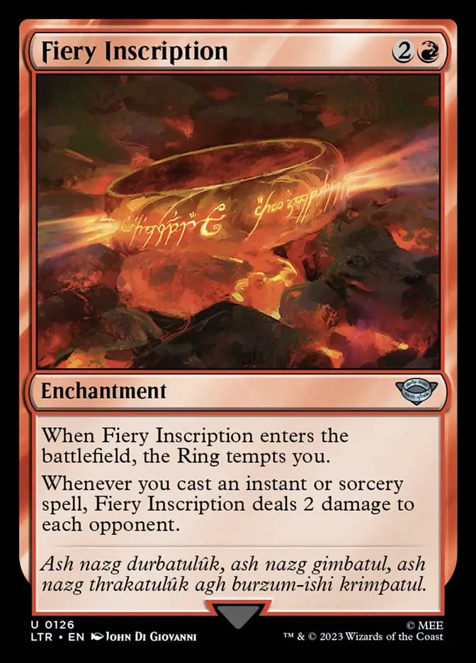 Fiery Inscription (The Lord of the Rings: Tales of Middle-earth)