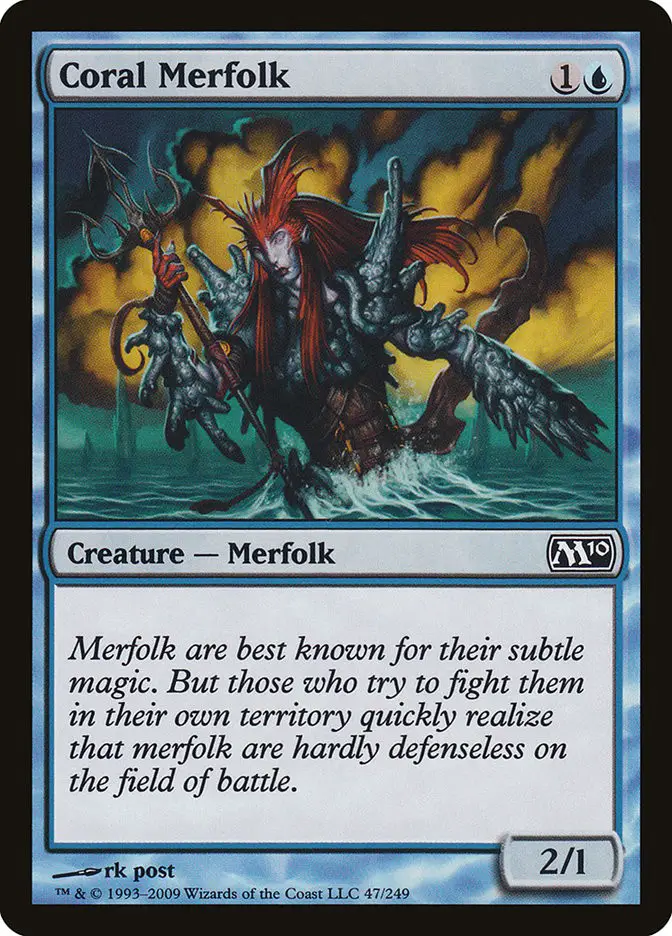 Coral Merfolk (Magic 2010)