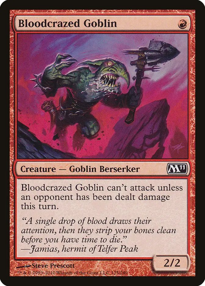 Bloodcrazed Goblin (Magic 2011)