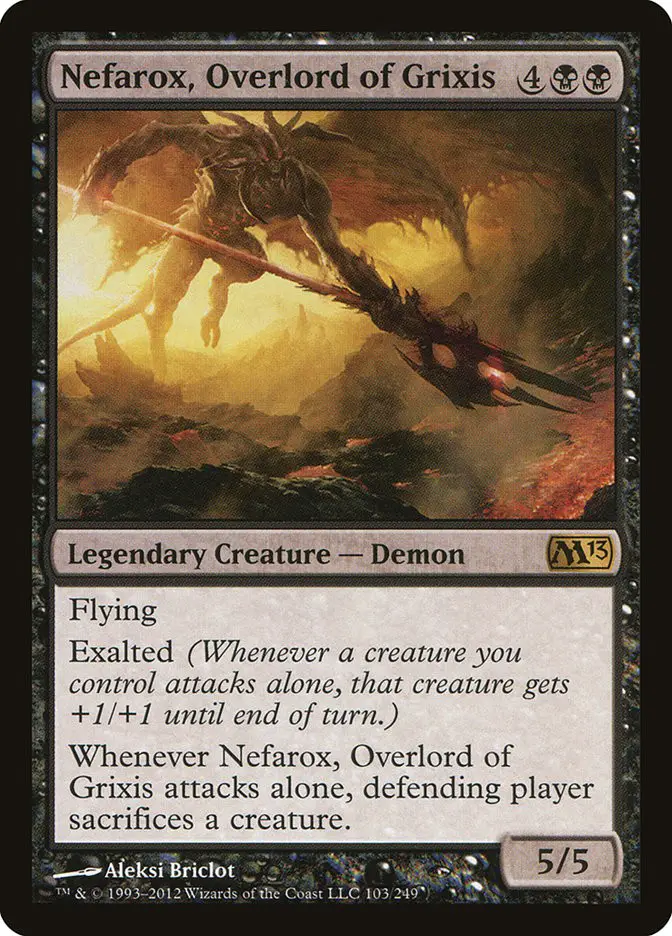 Nefarox  Overlord of Grixis (Magic 2013)