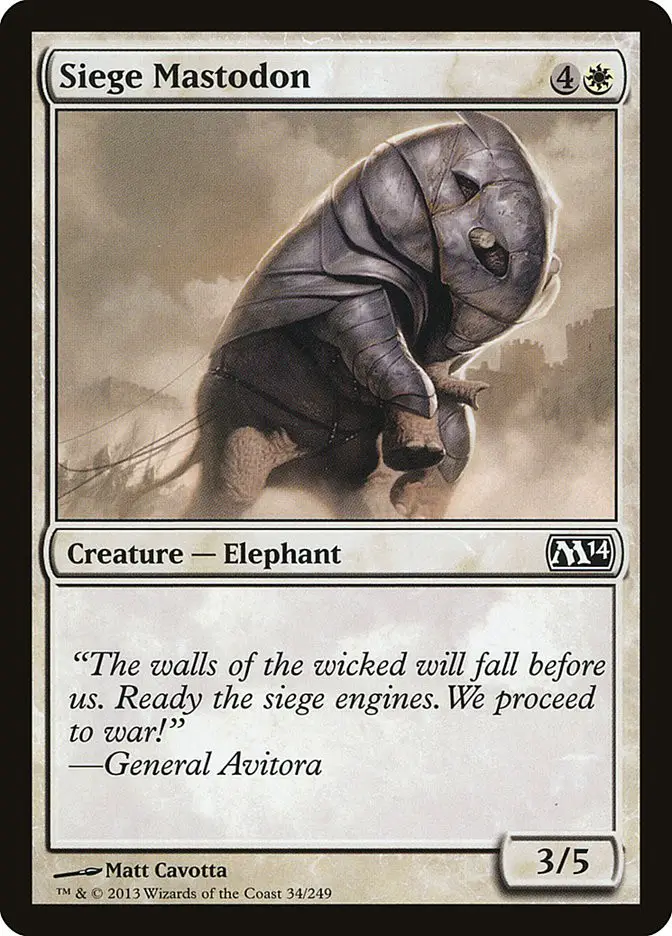 Siege Mastodon (Magic 2014)