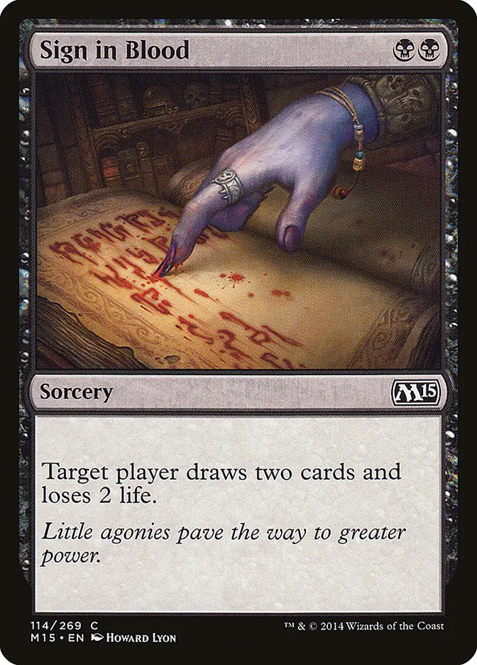 Sign in Blood (Magic 2015)