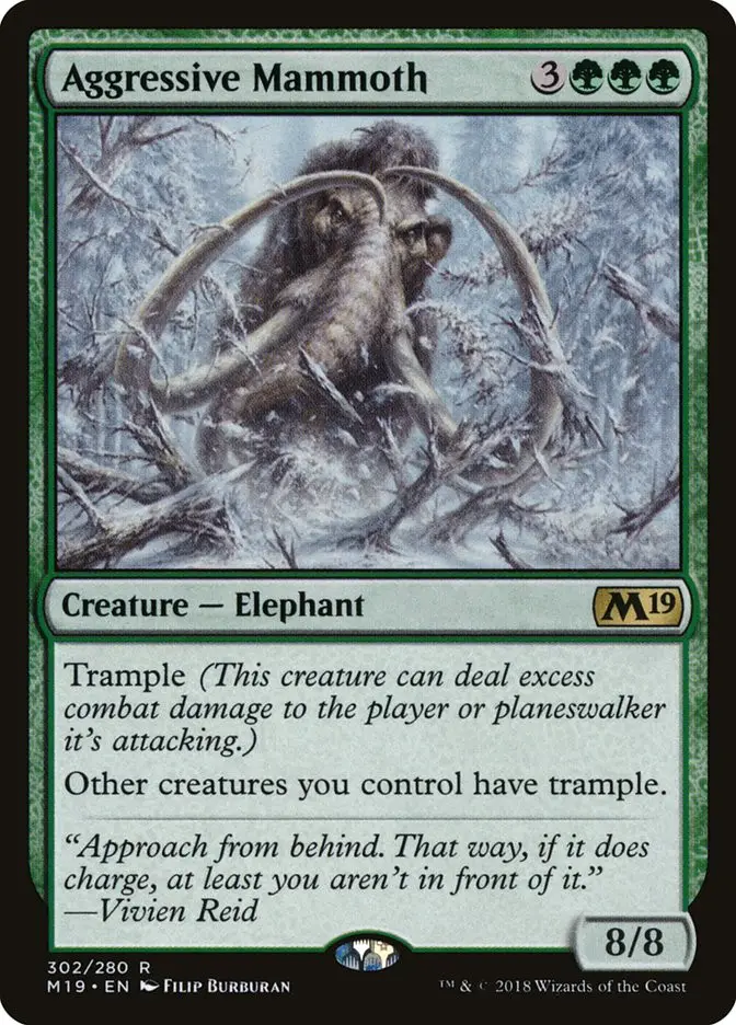 Aggressive Mammoth (Core Set 2019)