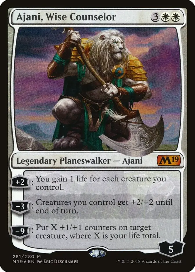 Ajani  Wise Counselor (Core Set 2019)