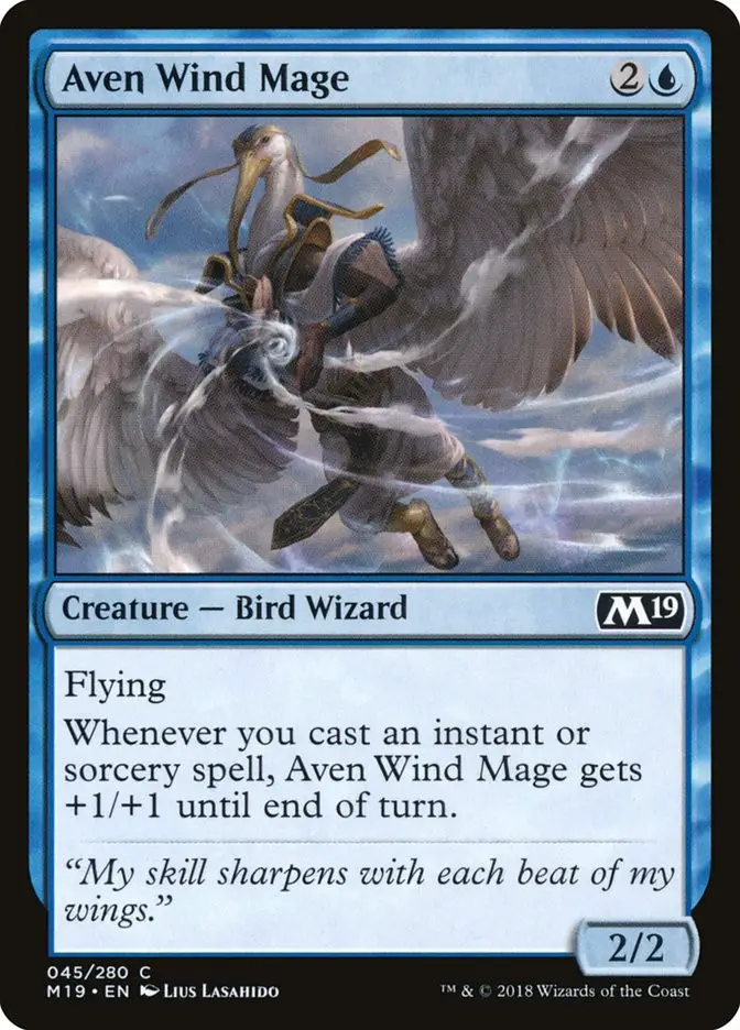 Aven Wind Mage (Core Set 2019)