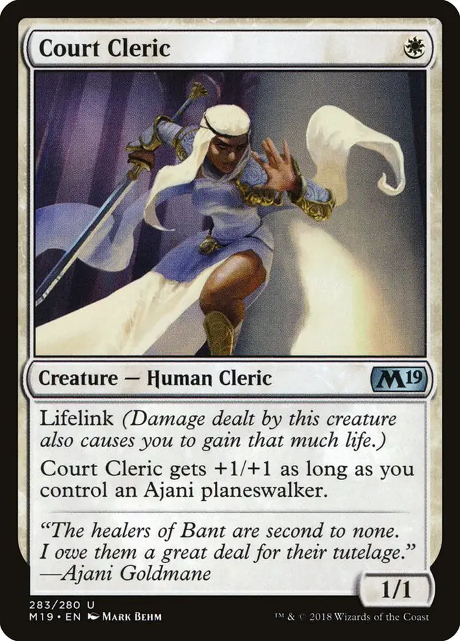 Court Cleric (Core Set 2019)
