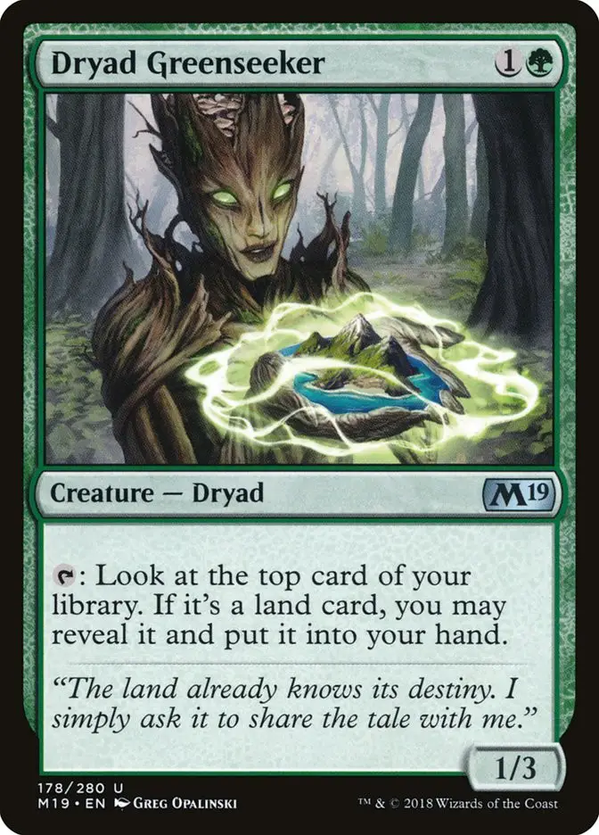 Dryad Greenseeker (Core Set 2019)