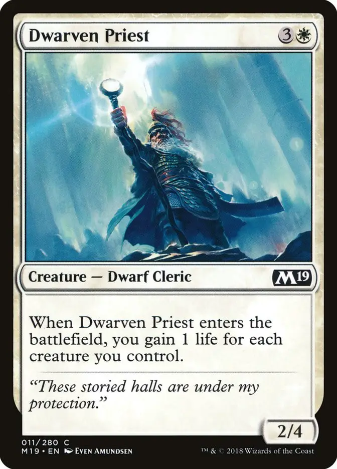 Dwarven Priest (Core Set 2019)