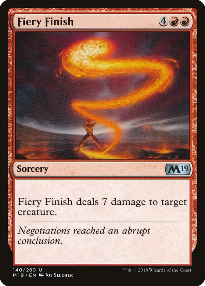 Fiery Finish (Core Set 2019)