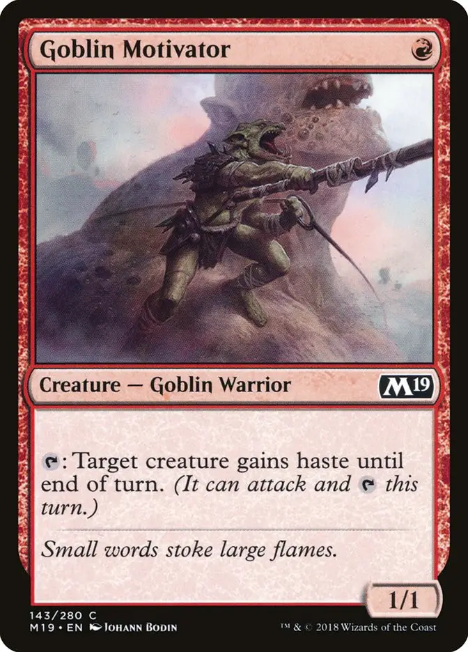 Goblin Motivator (Core Set 2019)