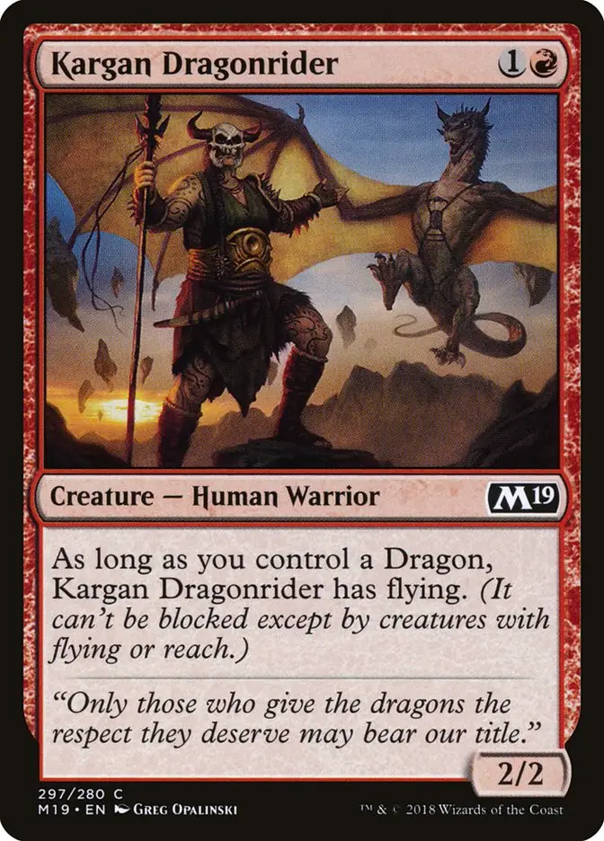 Kargan Dragonrider (Core Set 2019)