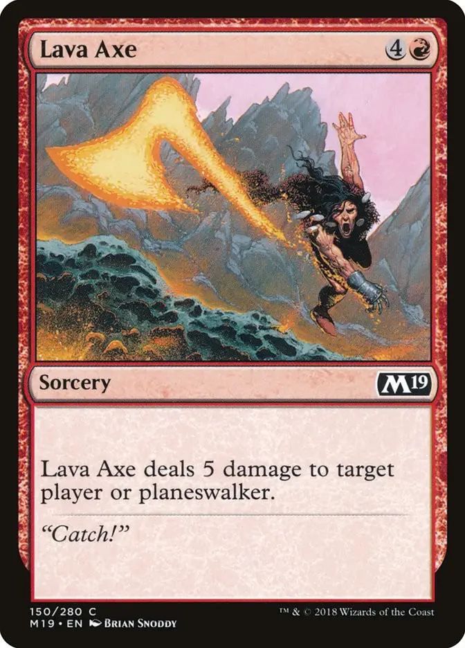 Lava Axe (Core Set 2019)