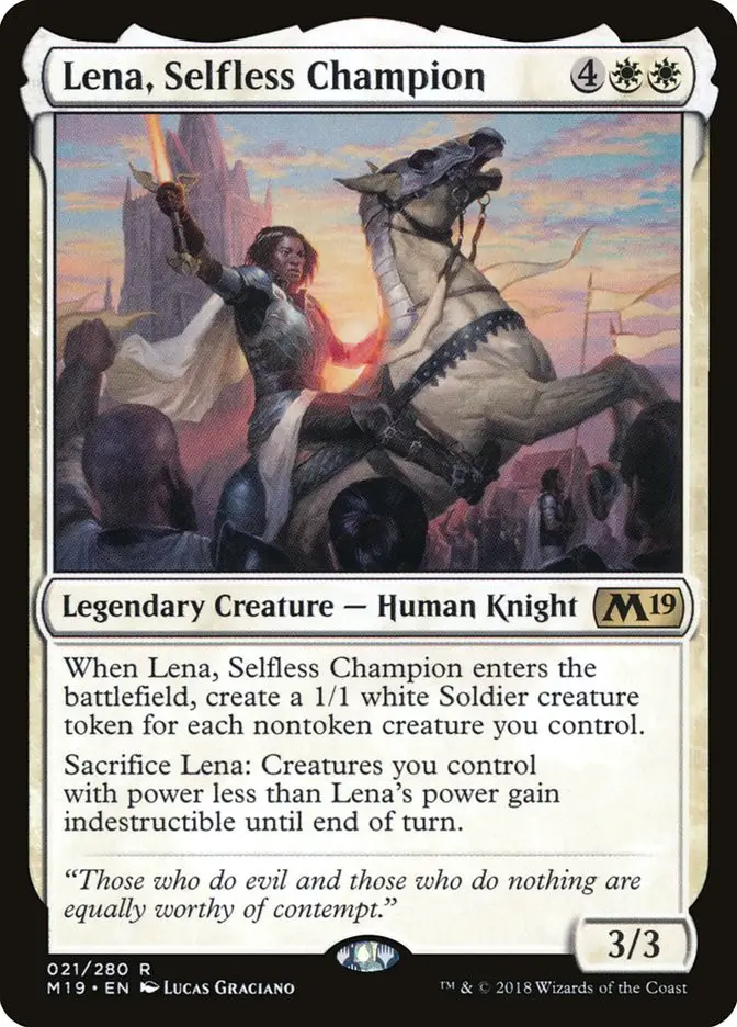 Lena  Selfless Champion (Core Set 2019)