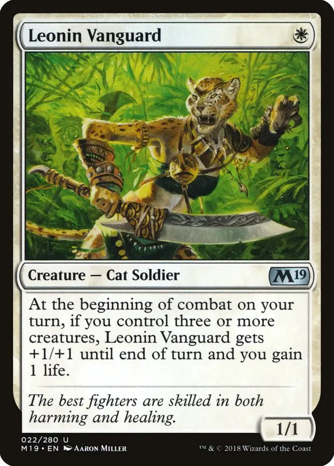 Leonin Vanguard (Core Set 2019)